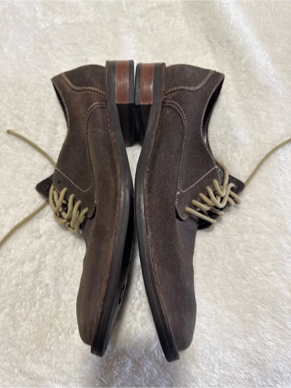 Cole Haan Brown Suede Oxford Shoes